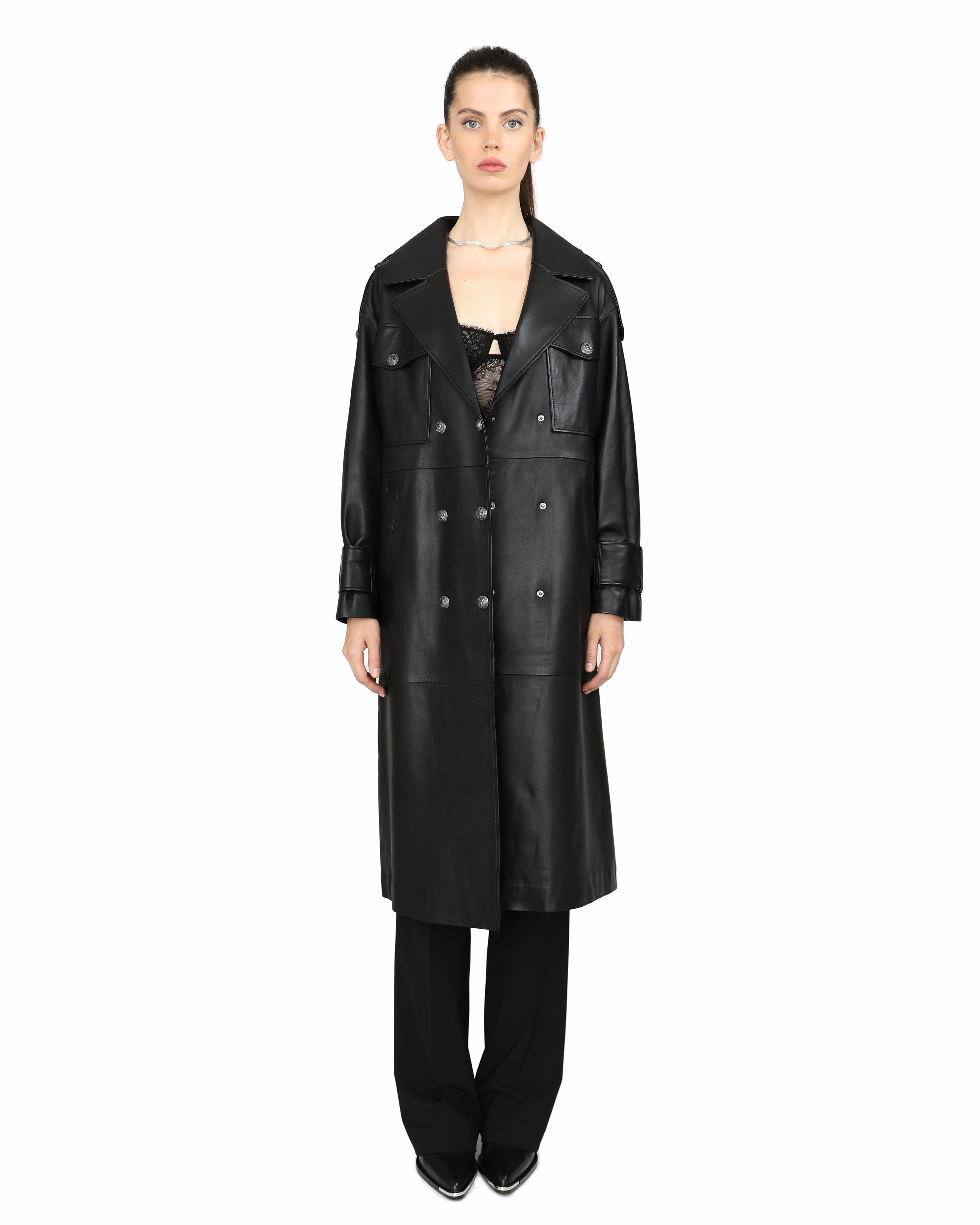 Victoria Long Leather Coat - ASADLIE