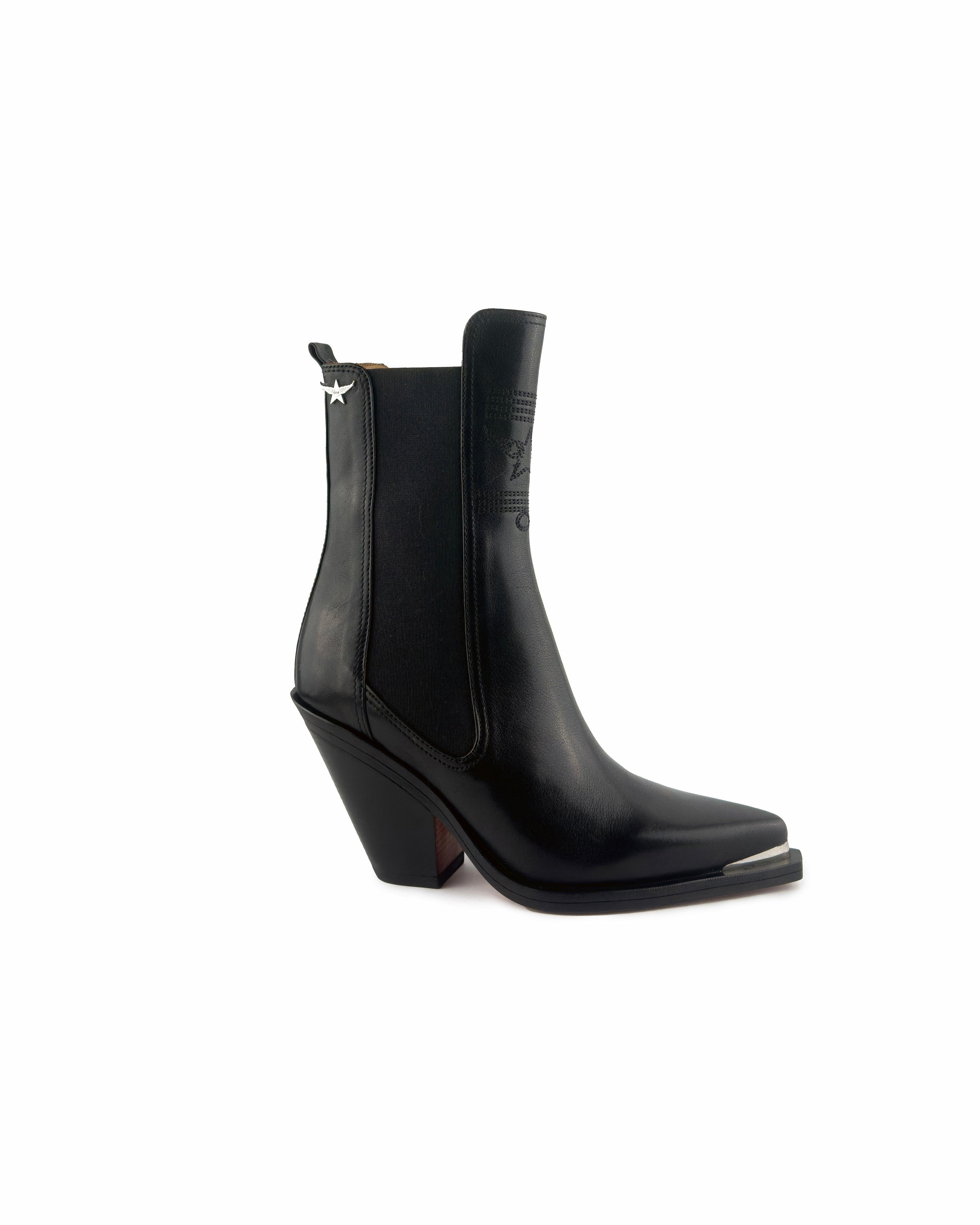 Darla Black Ankle Boots - ASADLIE