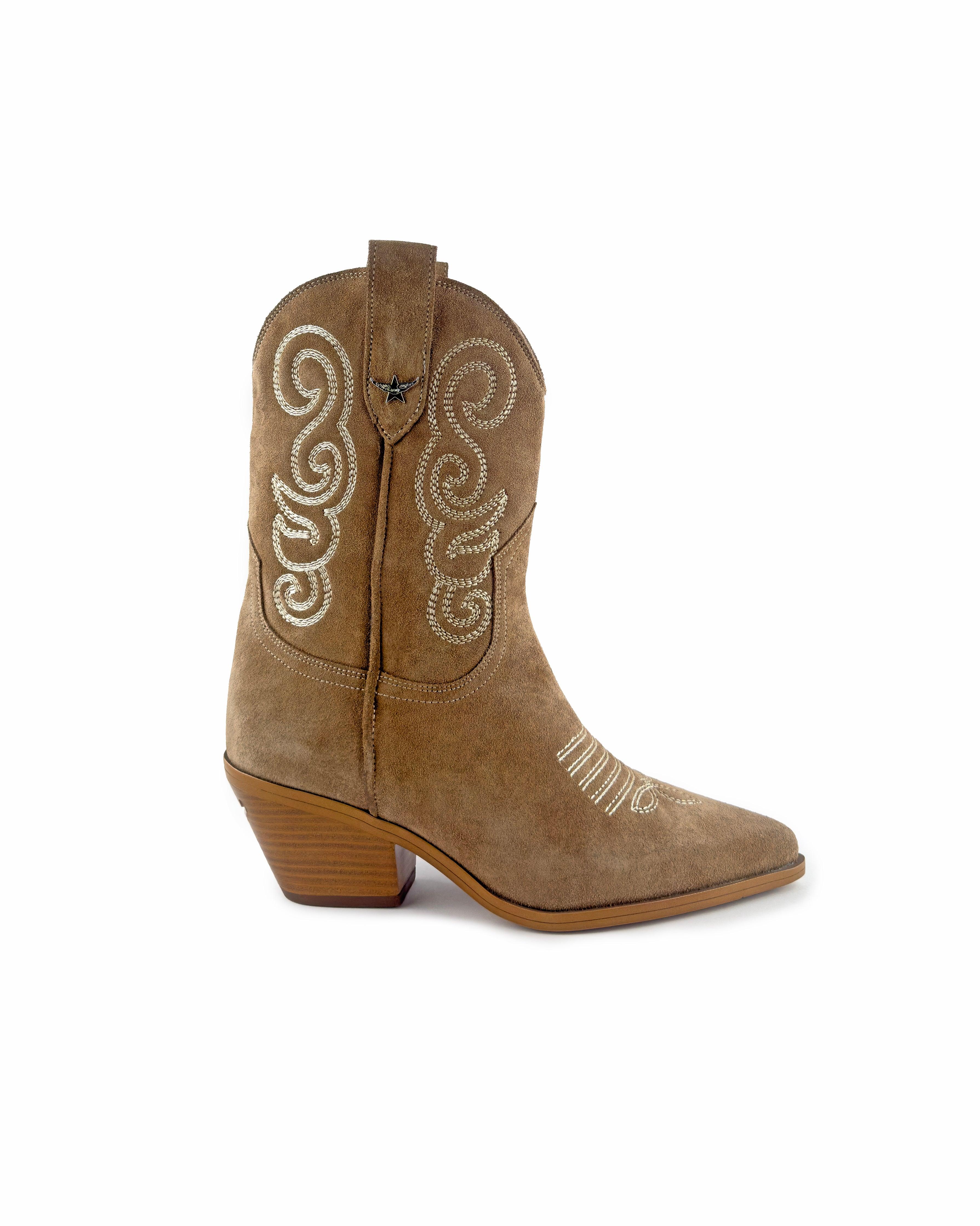 Vanessa Brown Mid Calf Boots - ASADLIE