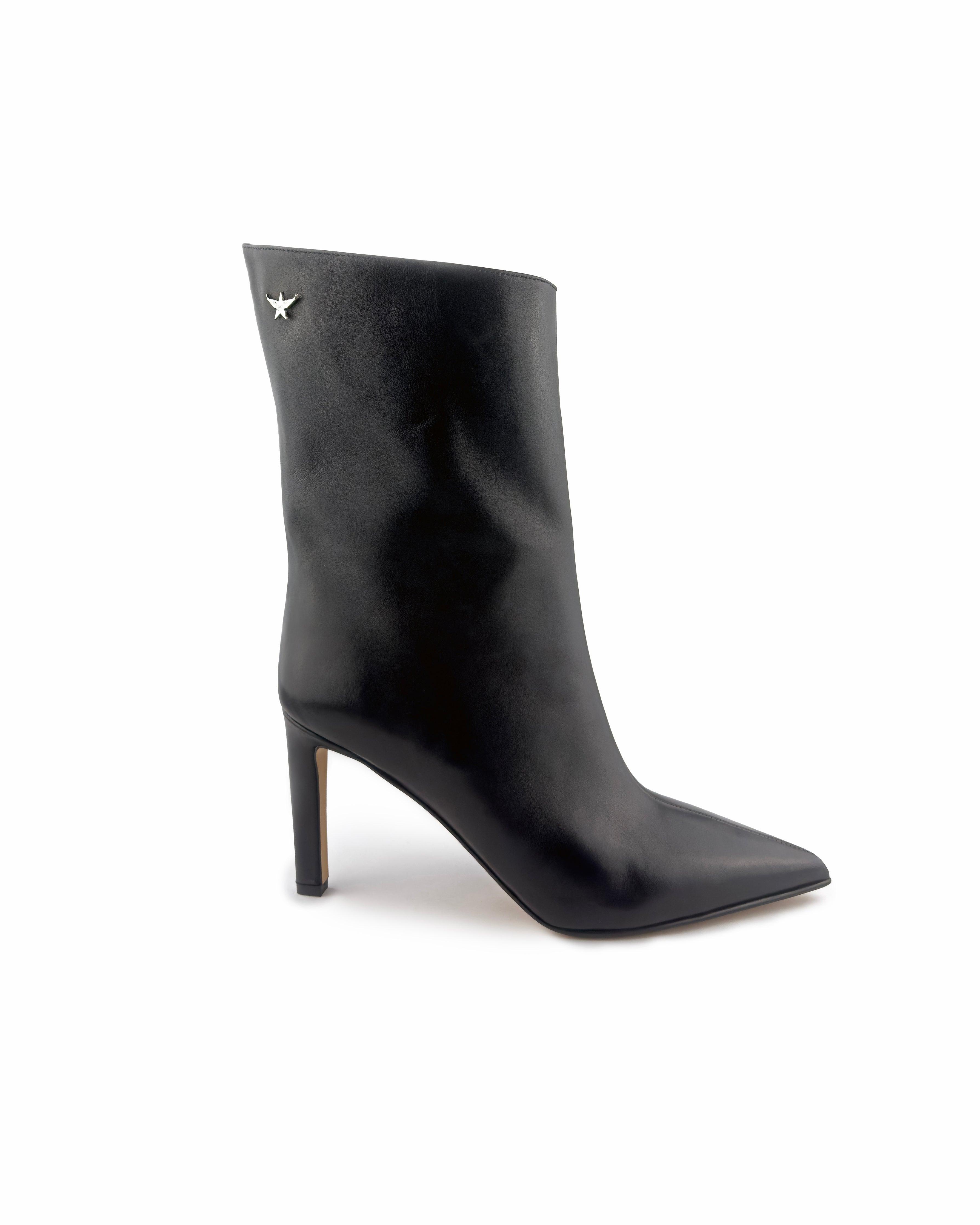 Santa Black Ankle Boots - ASADLIE
