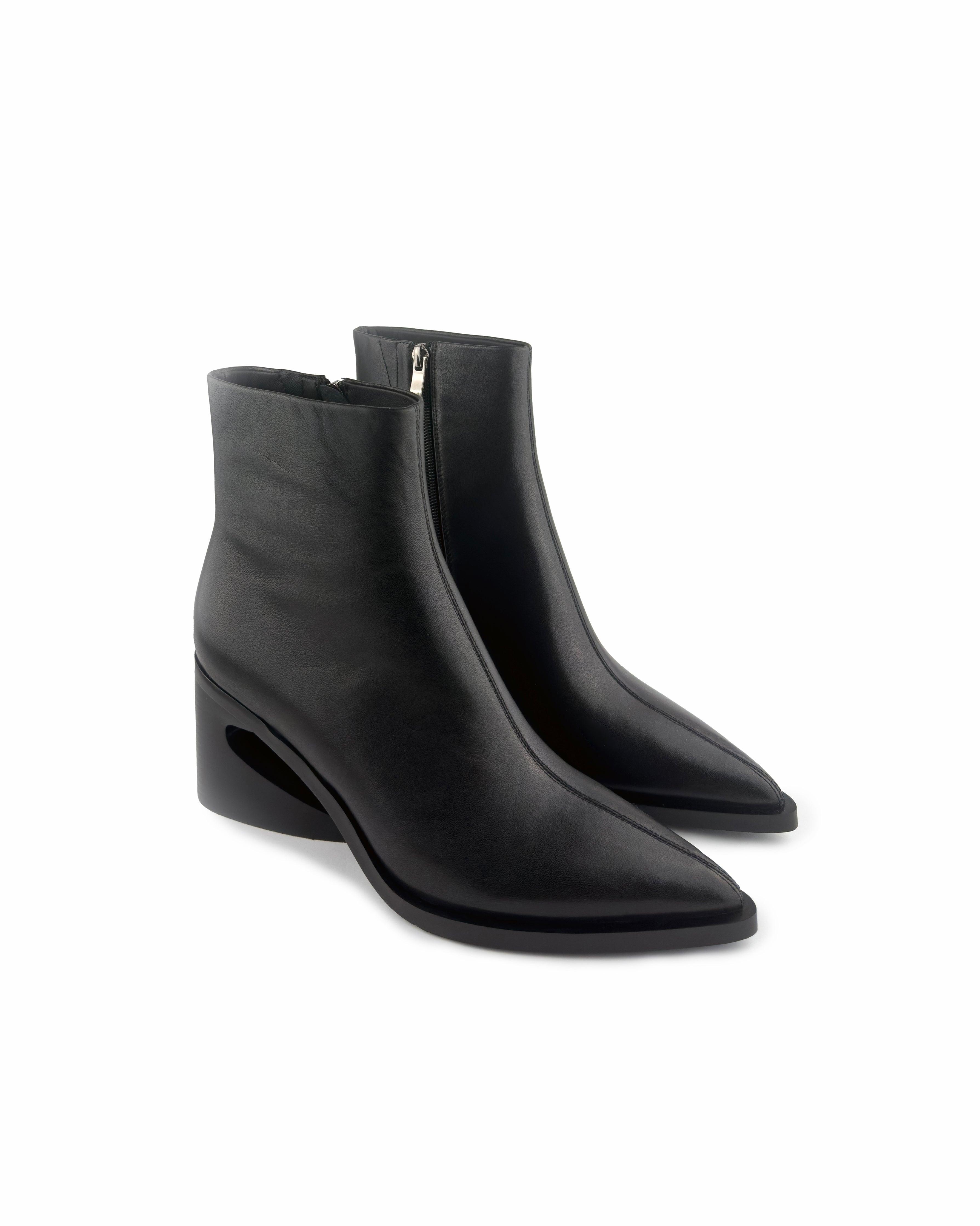 Debut Black Ankle Boots - ASADLIE