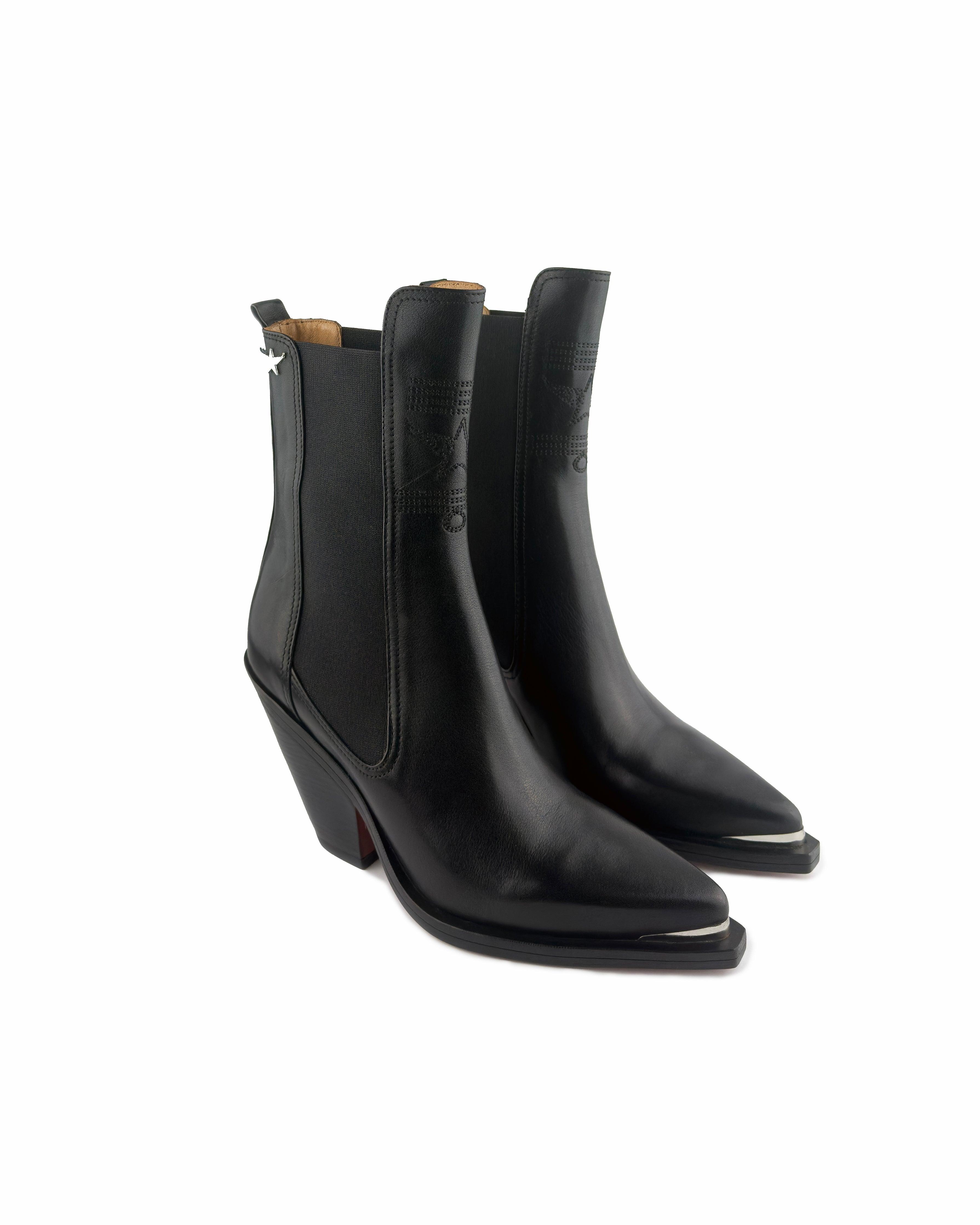 Darla Black Ankle Boots - ASADLIE