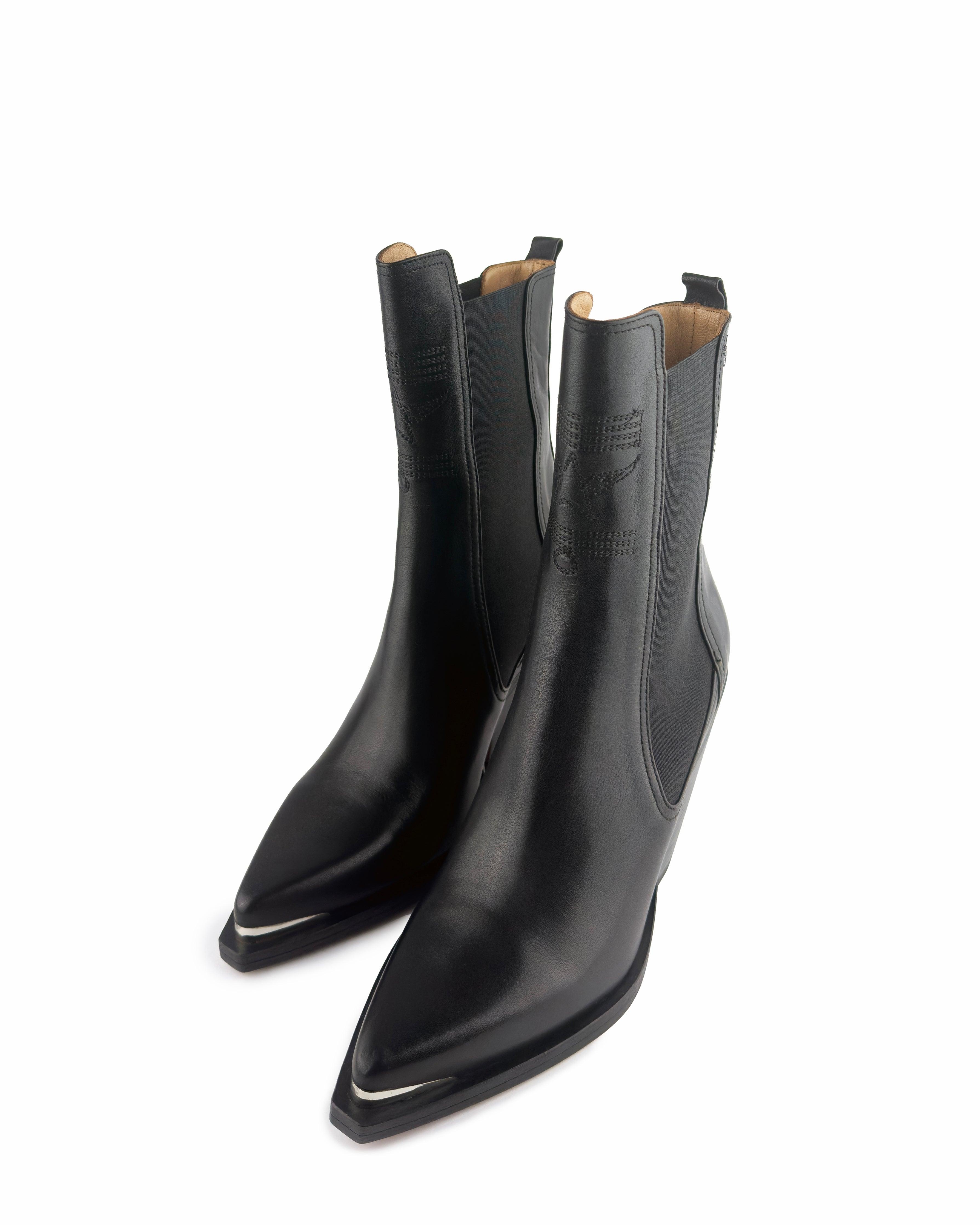 Darla Black Ankle Boots - ASADLIE
