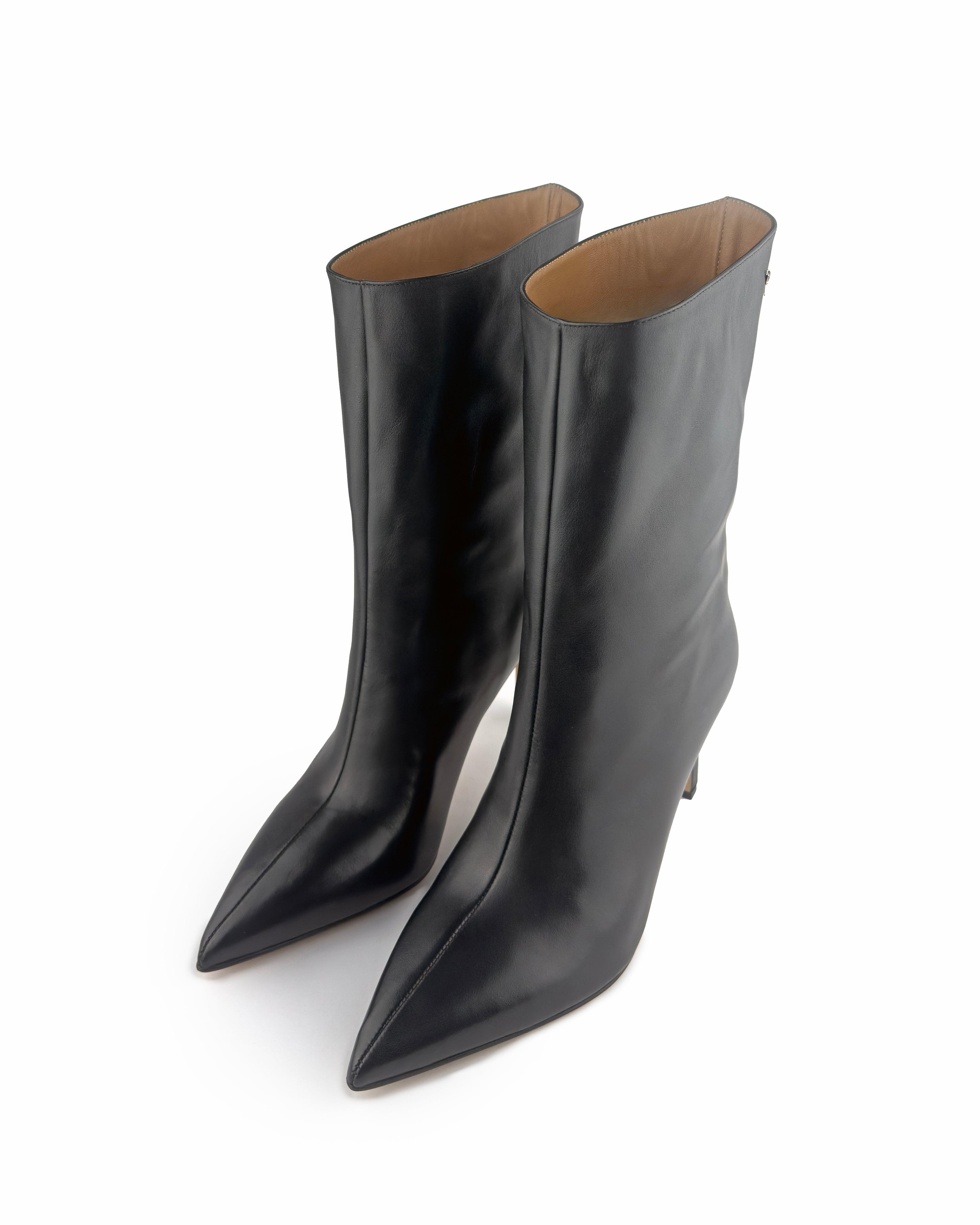 Santa Black Ankle Boots - ASADLIE
