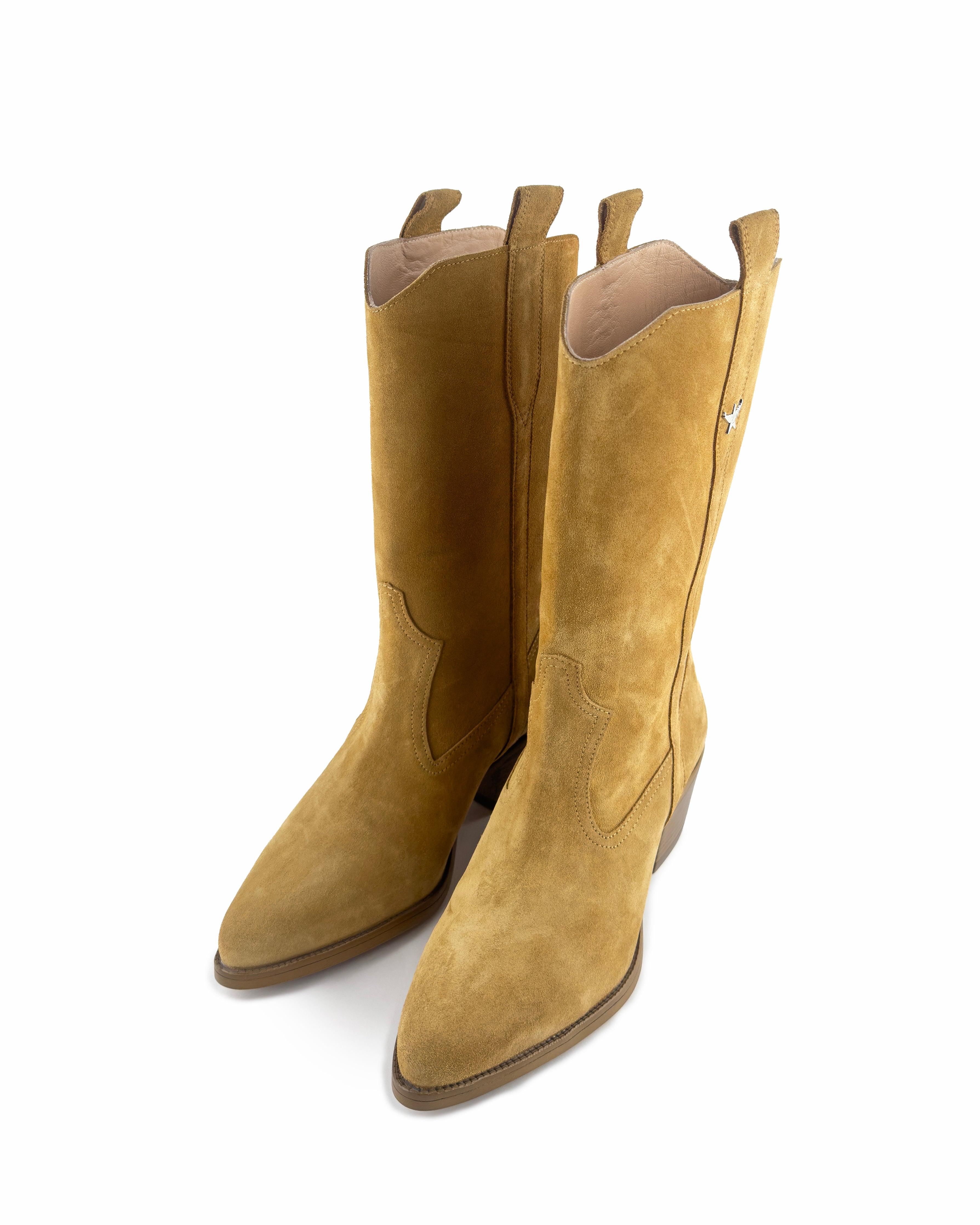 Lowa Camel Mid Calf Boots - ASADLIE