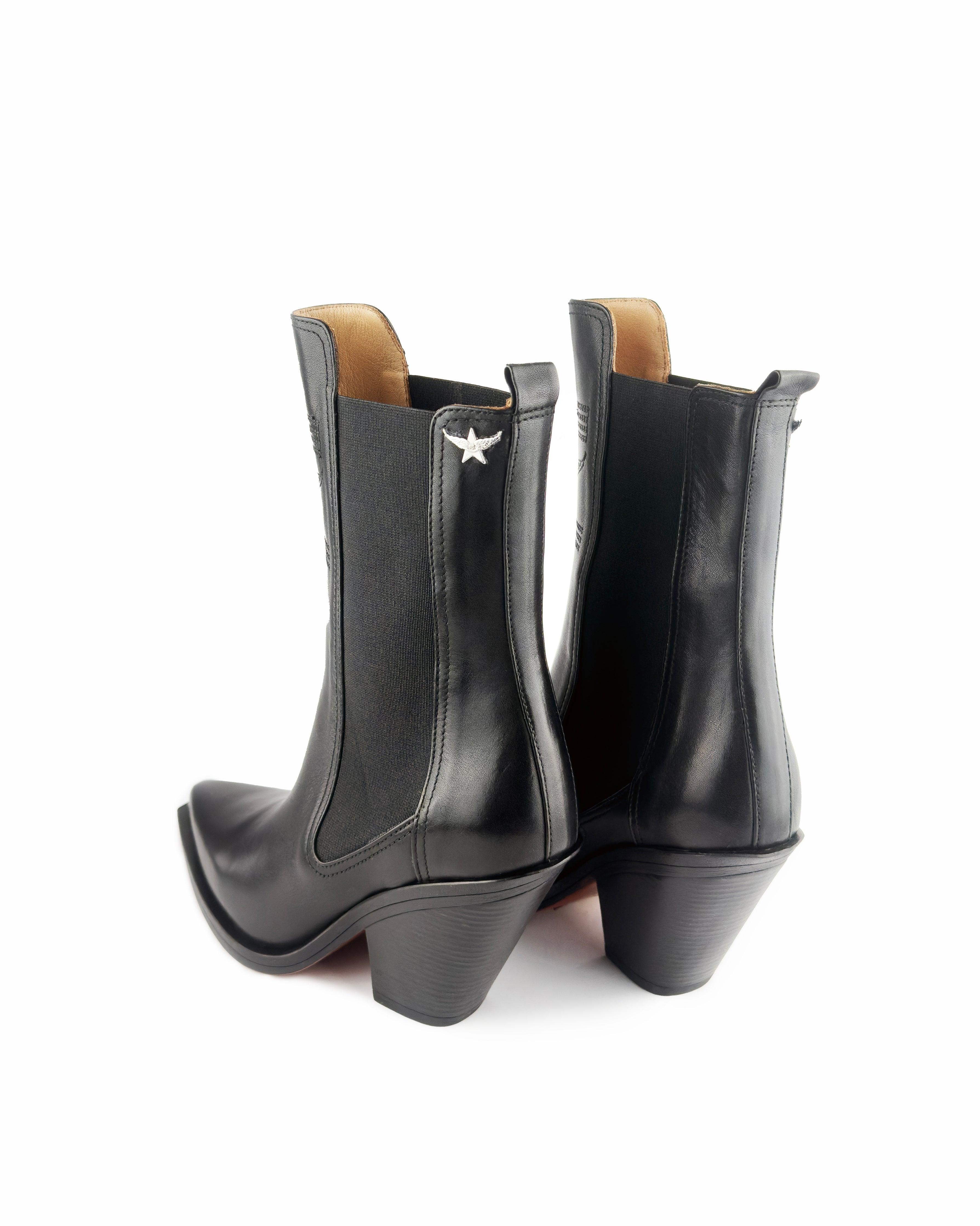 Darla Black Ankle Boots - ASADLIE