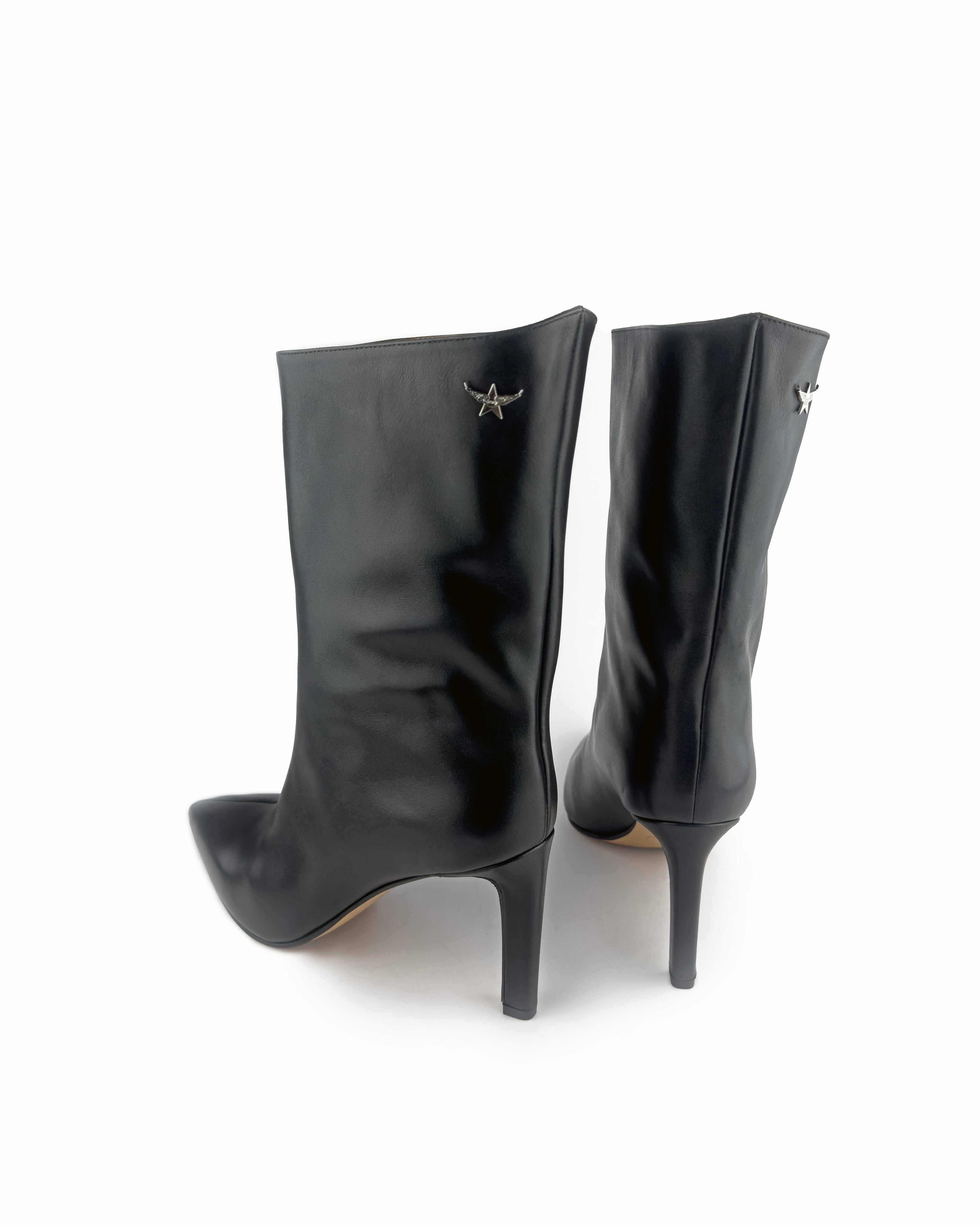 Santa Black Ankle Boots - ASADLIE
