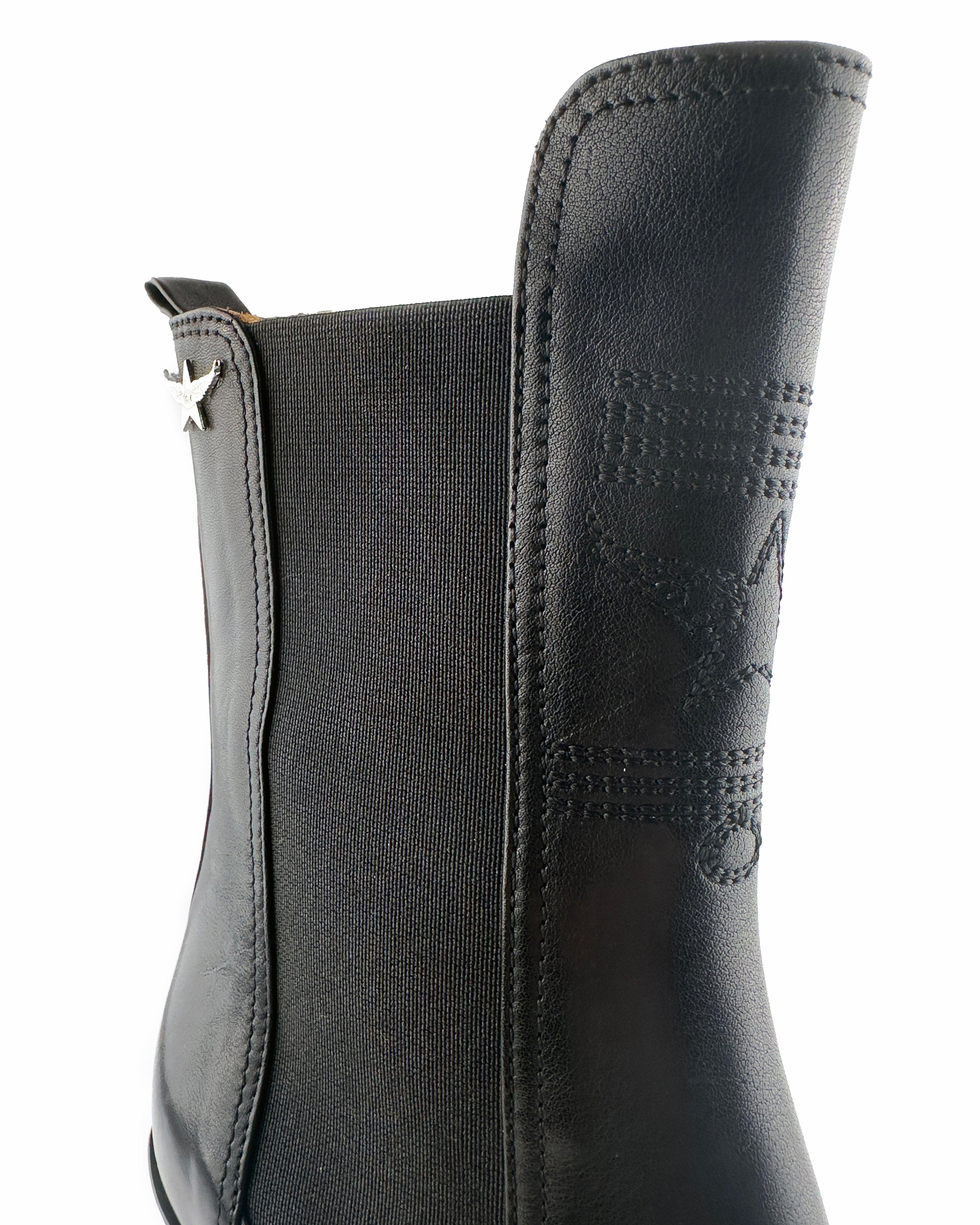 Darla Black Ankle Boots - ASADLIE