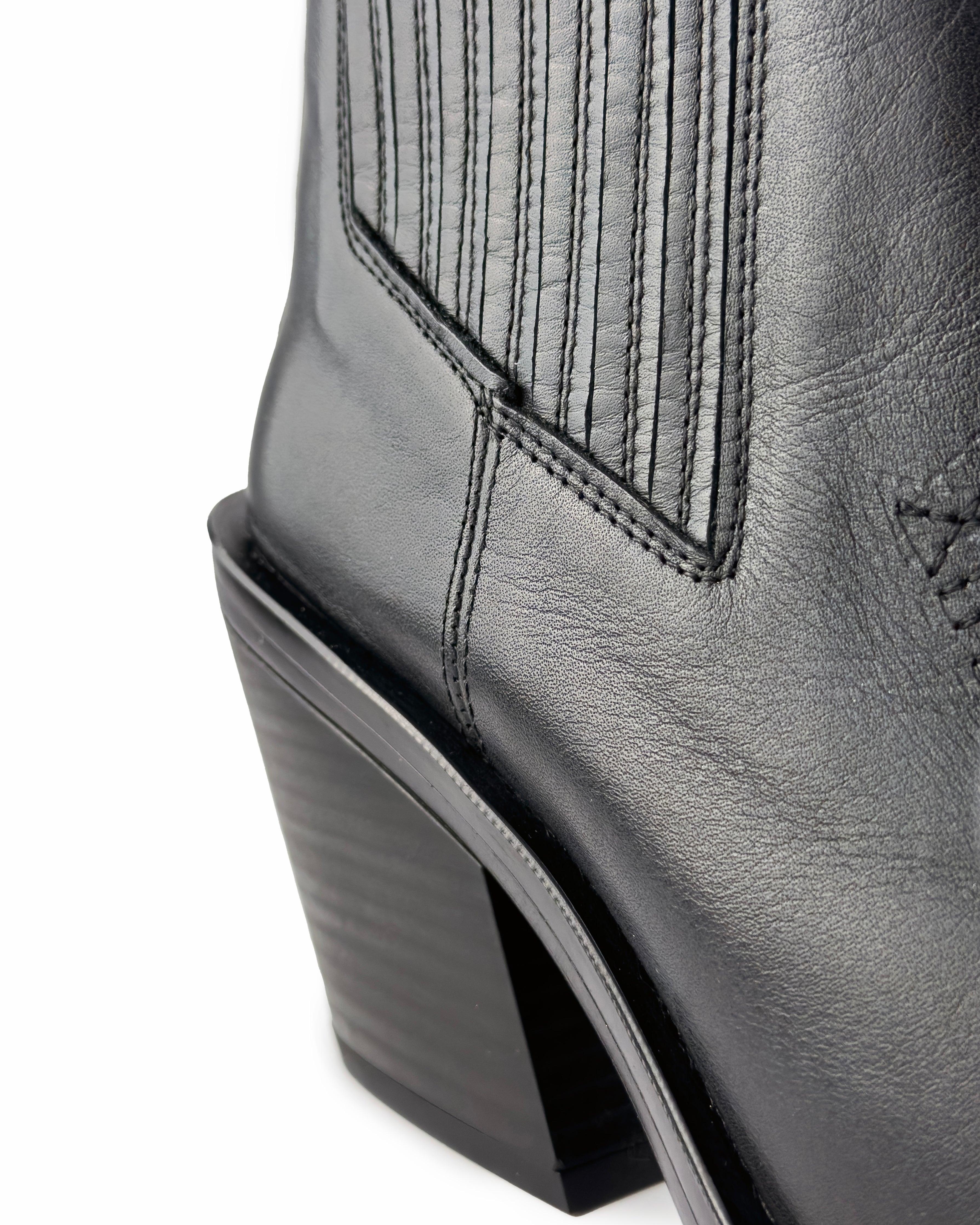 Nella Black Ankle Boots - ASADLIE