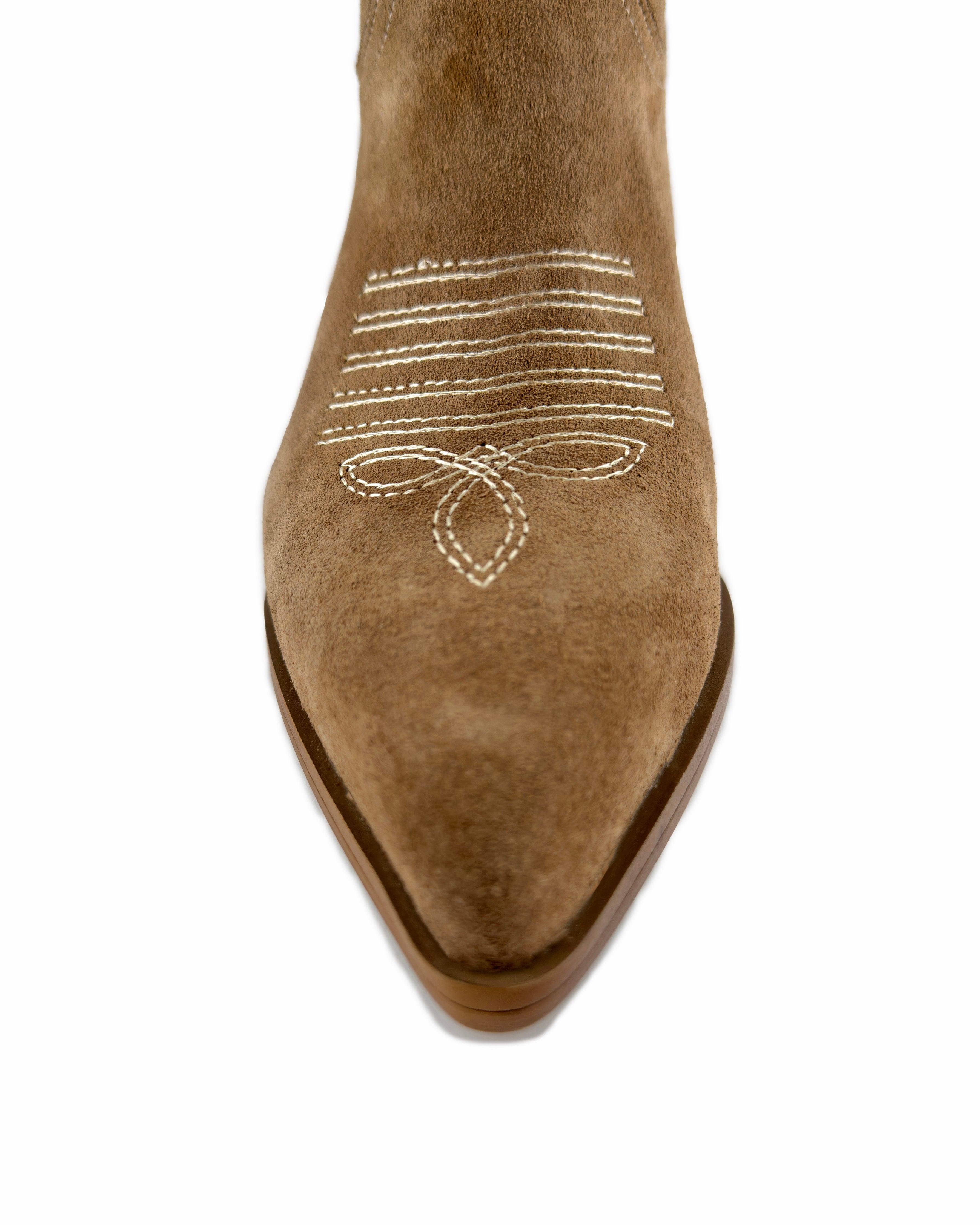 Vanessa Brown Mid Calf Boots - ASADLIE