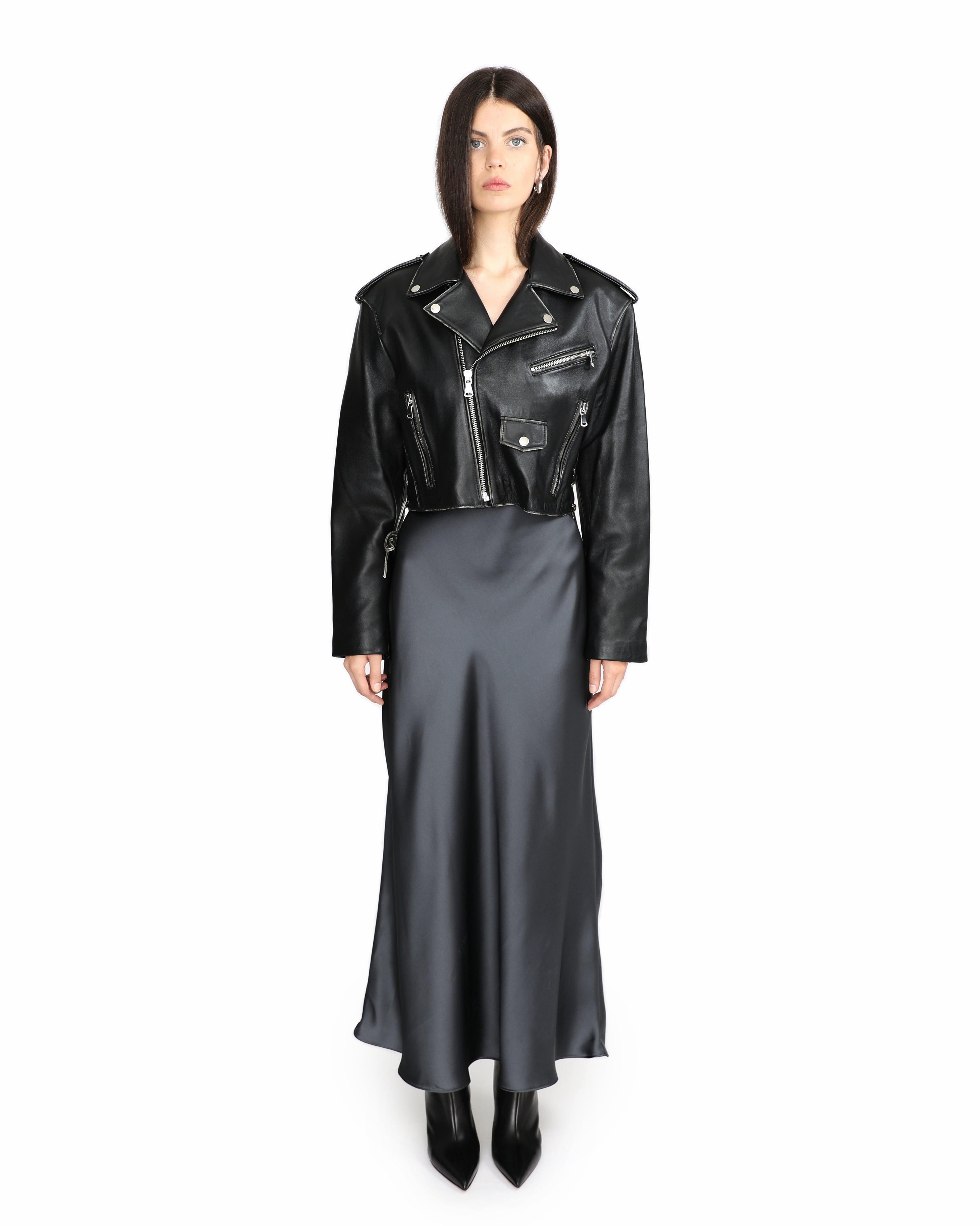 Amanda Short Leather Jacket - ASADLIE