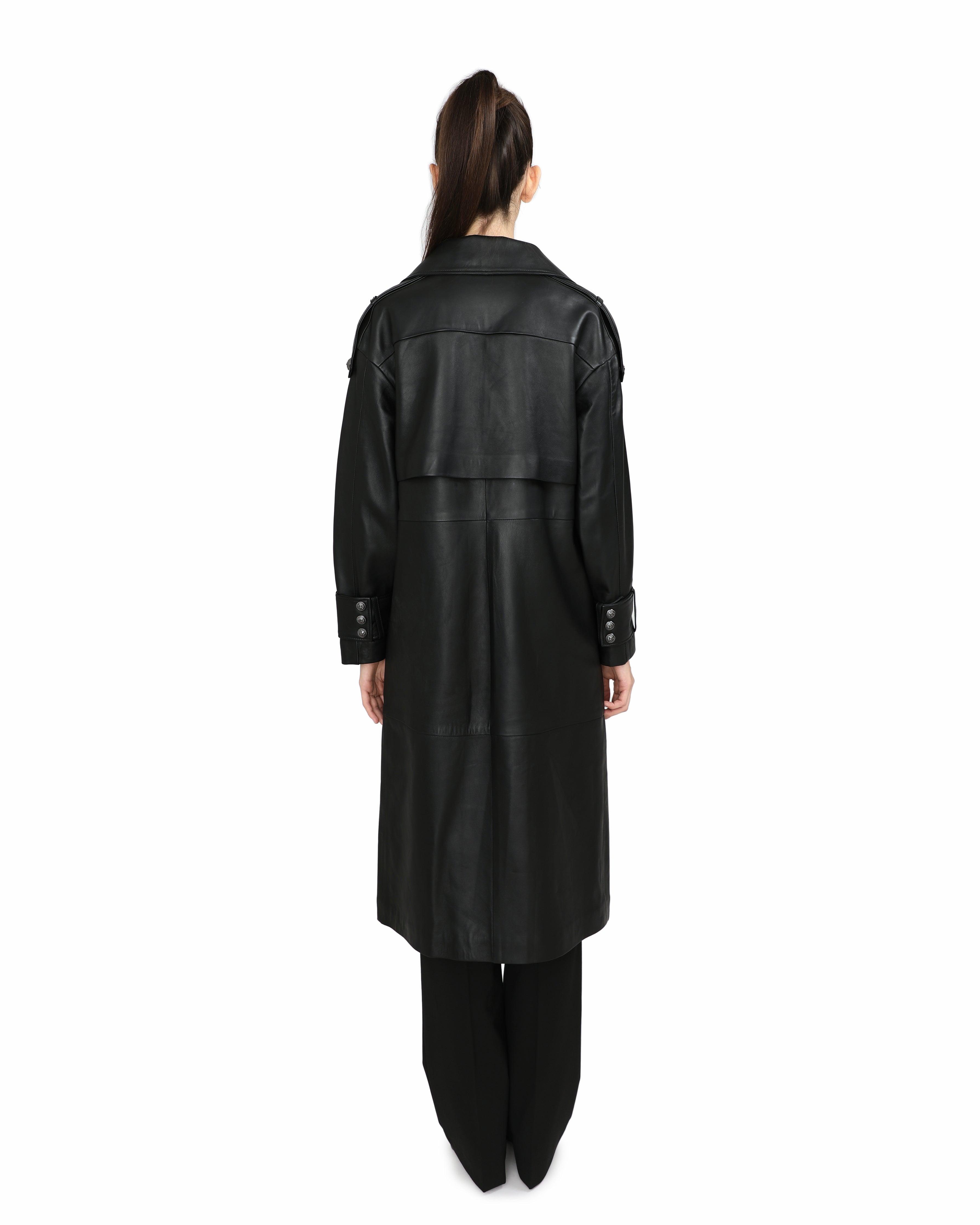 Victoria Long Leather Coat - ASADLIE