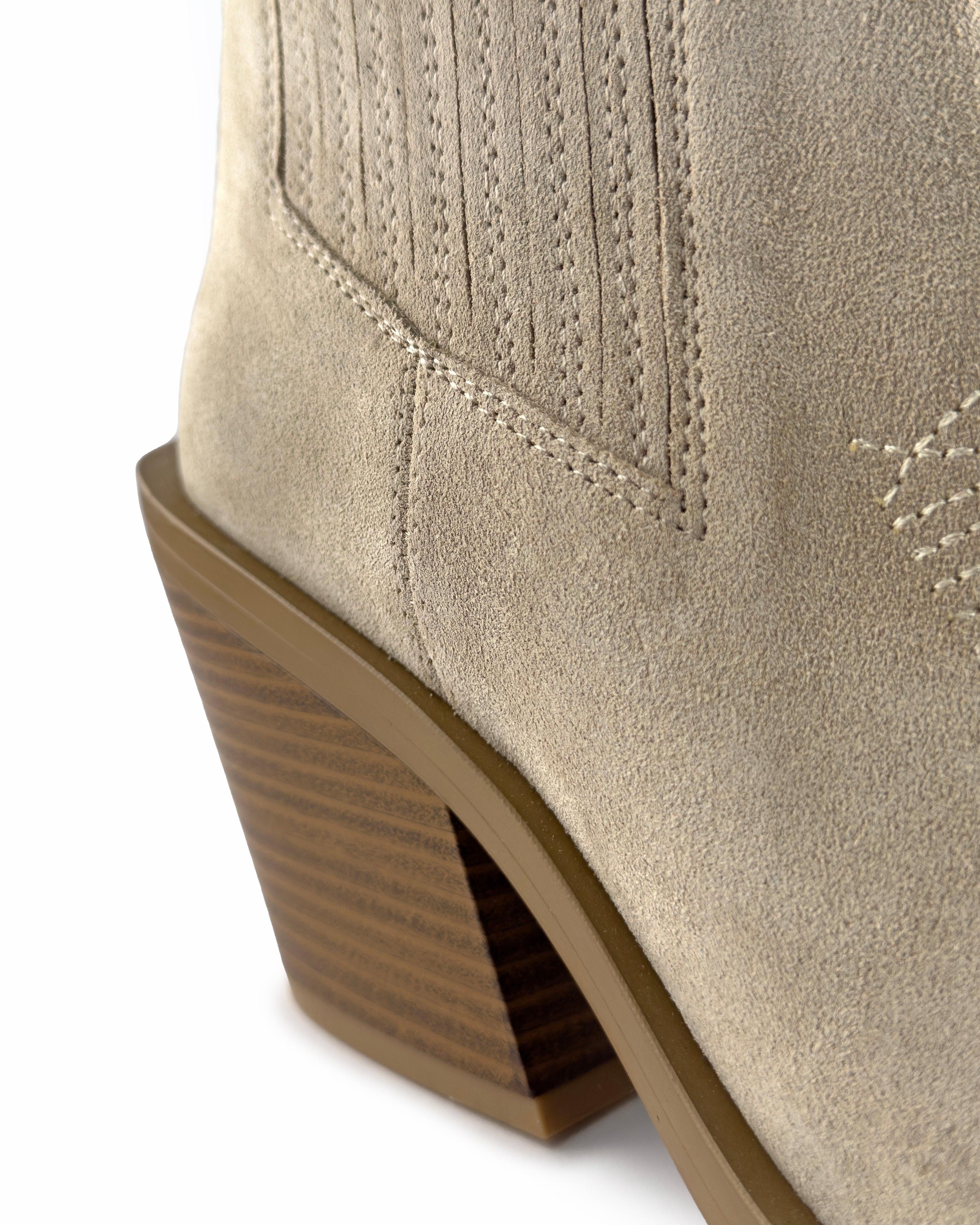 Nella Beige Ankle Boots - ASADLIE