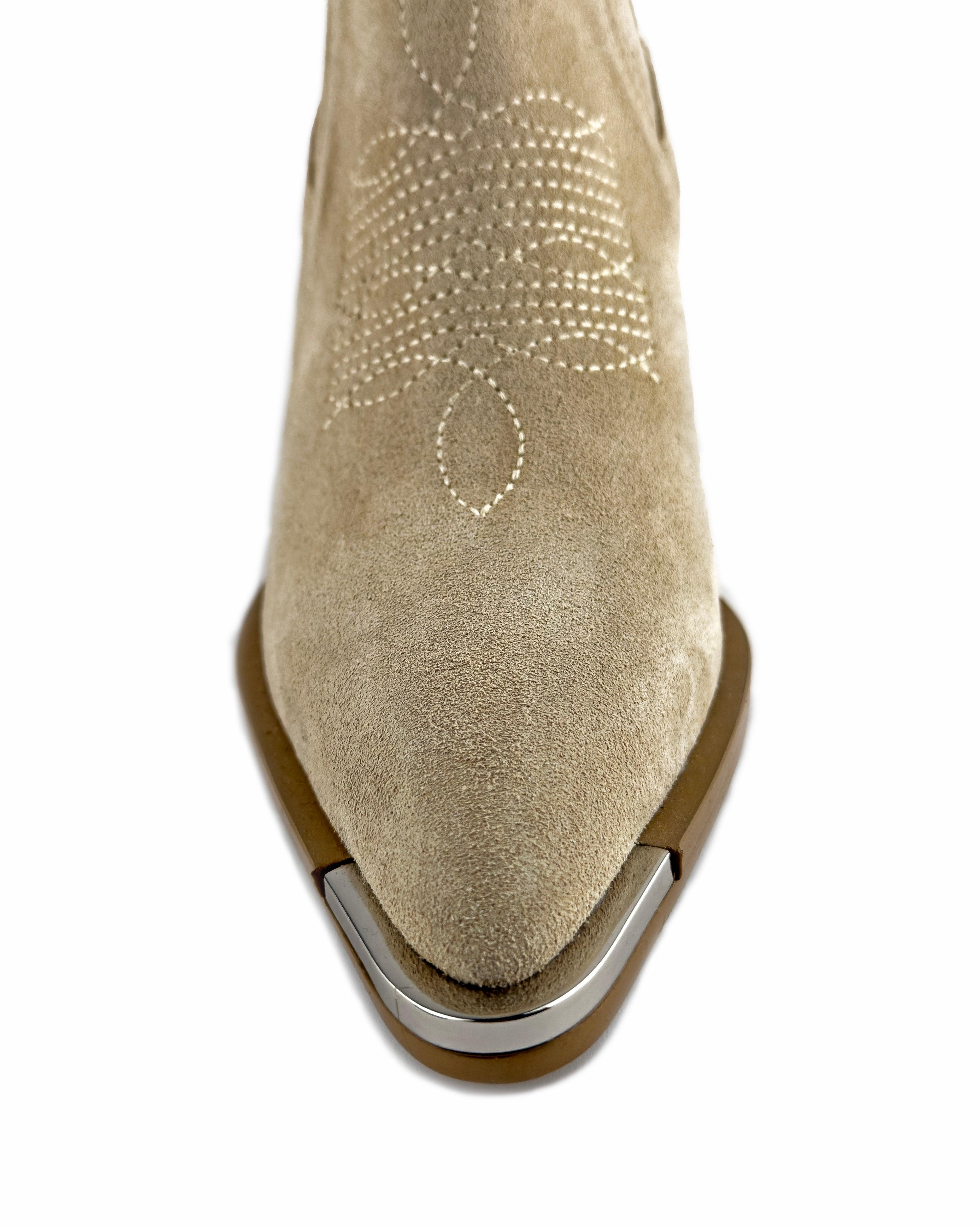 Nella Beige Ankle Boots - ASADLIE